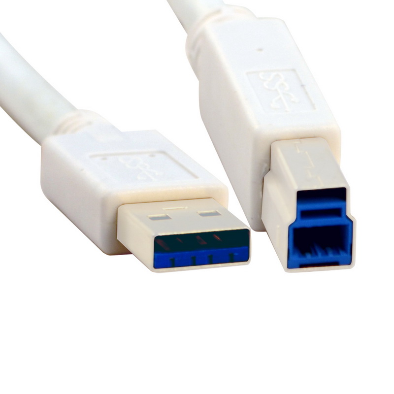 酷比客(L-CUBIC) USB-AM-BM 白色 USB3.0打印线LCCPUSB3AMBMWH-1.5M(单位:根)