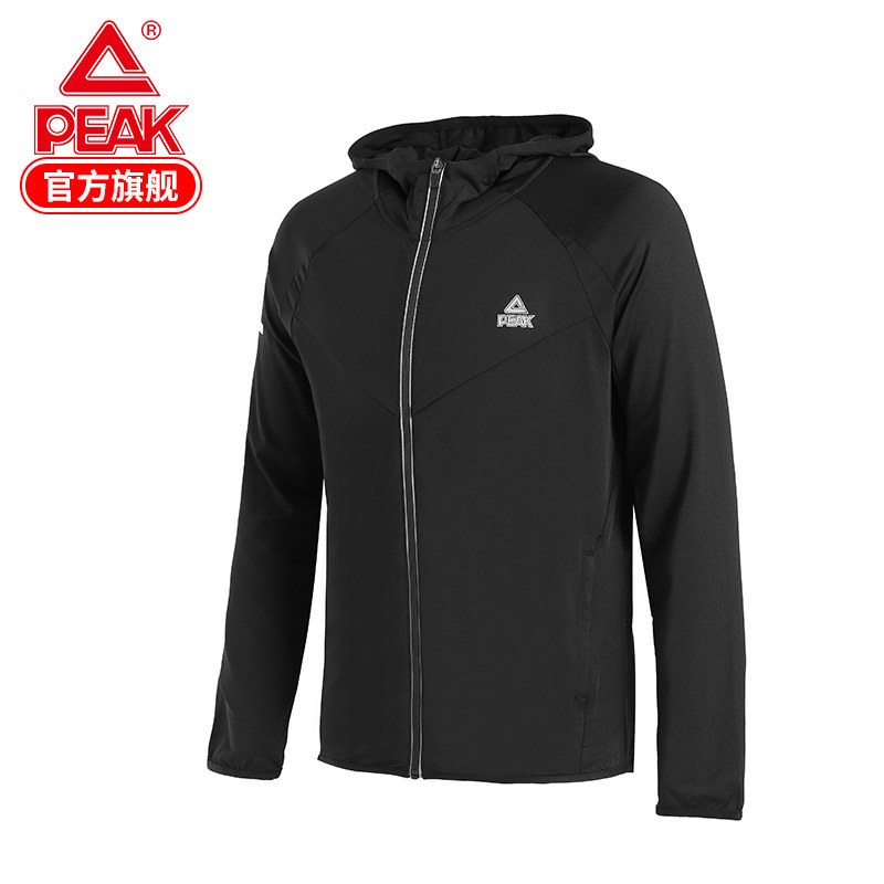 匹克(PEAK)卫衣男2018秋冬季新款连帽开衫迷彩休闲运动训练上衣打底衫男
