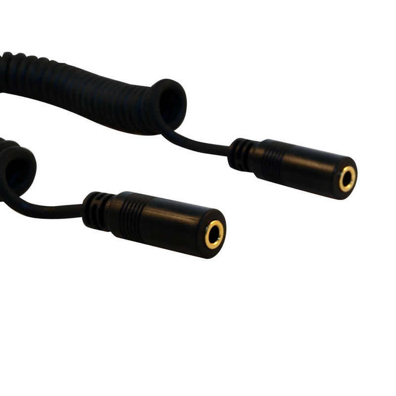 酷比客 DC3.5母转DC3.5母 卷线 黑色 音频线 LCAVDC35FDC35FBKRO-2M (单位:根)