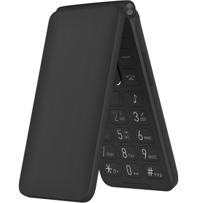 乐丰(lephone)D2 黑色 经典翻盖老人手机 大屏大字大声老人机 移动/联通2G老年手机 学生备用老年功能机