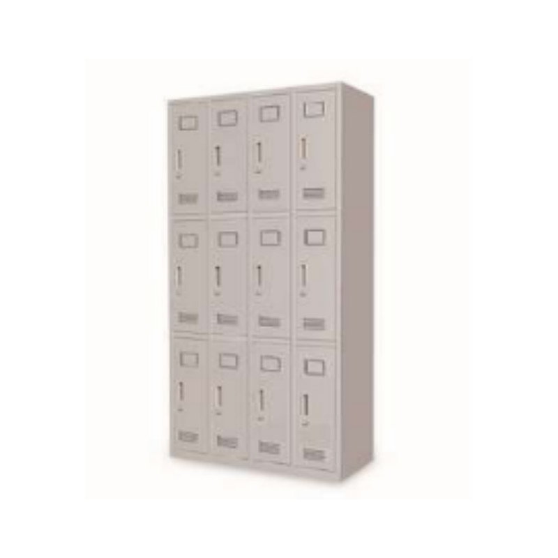 PantP GY-345 YD标准型钢制上下十二门更衣柜900×500×1800mm(灰白)