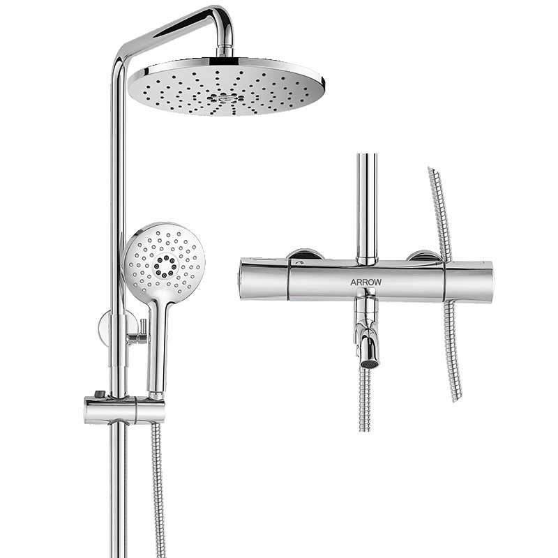 ARROW箭牌家用智能三功能恒温花洒 浴室淋浴龙头套装AE3352SH 红点恒温花洒