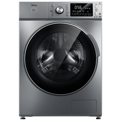 美的(Midea)MG100V71WIDY5 10公斤全自动直驱变频智能洗脱一体洗衣机 静到听见心跳的声音 家用巴赫银