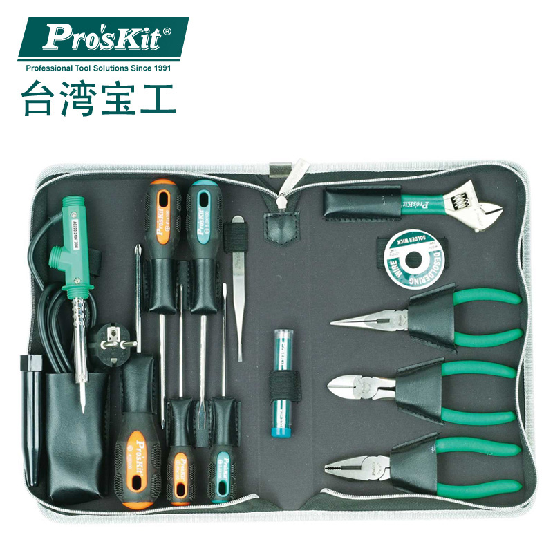 宝工（Pro'sKit）PK-2086B 实用电工工具组(14件组 )