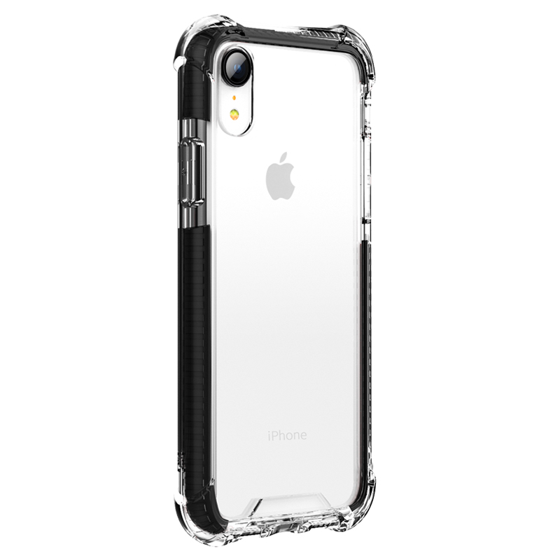 泰维斯(TGVI'S) iPhone XR新机6.1英寸手机壳透明气囊防摔保护套 晶格系列 黑色