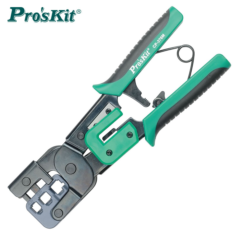 宝工（Pro'sKit）CP-376M 3合1铁柄棘轮压着钳(4/6/8P)