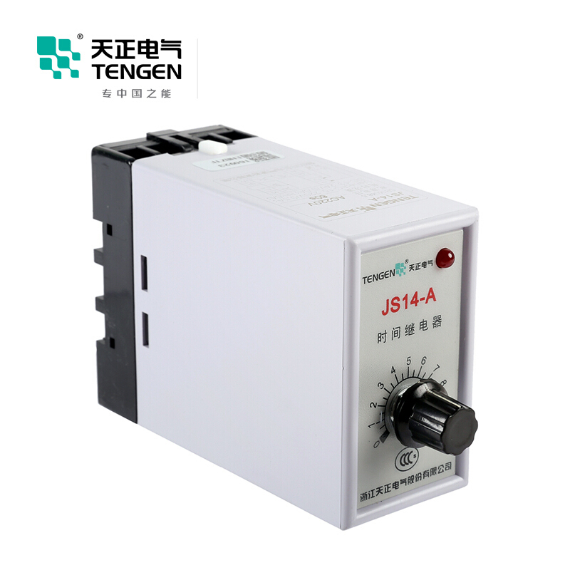 天正电气 JS14-A 导轨安装式 5A 220VAC 6s…60s 2C/O 03040090160 时间继电器