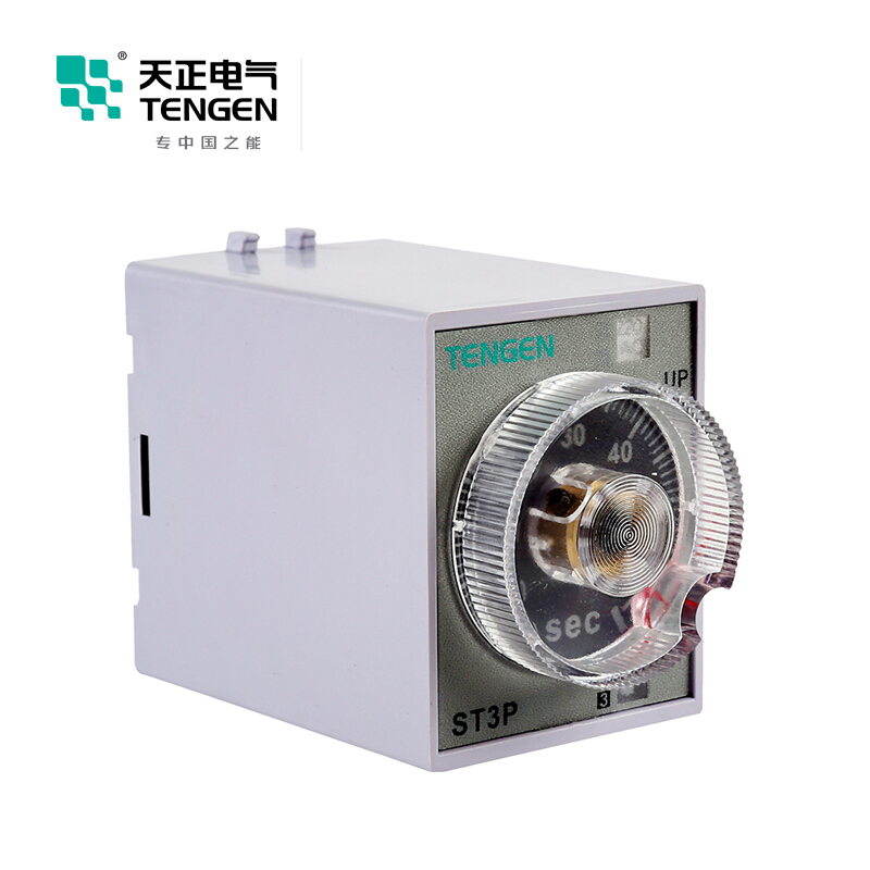 天正电气ST3P导轨安装式 24VDC 5A 1s/10s/60s/6min 2C/O 03040160020时间继电器