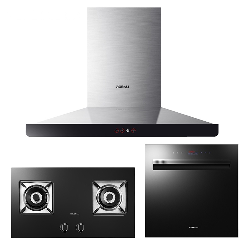 老板(ROBAM)19立方欧式触控式大吸力油烟机燃气灶洗碗机烟灶洗套餐CXW-200-67A1+56B0+W772A