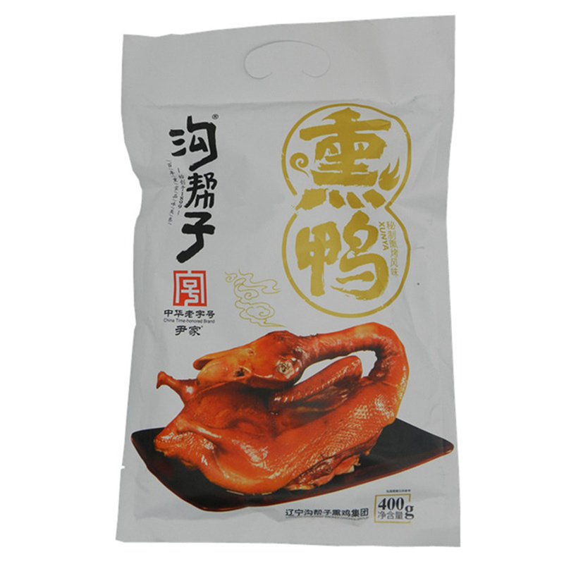 中华老字号东北特产沟帮子秘制熏烤风味熏鸭半只装400g/袋