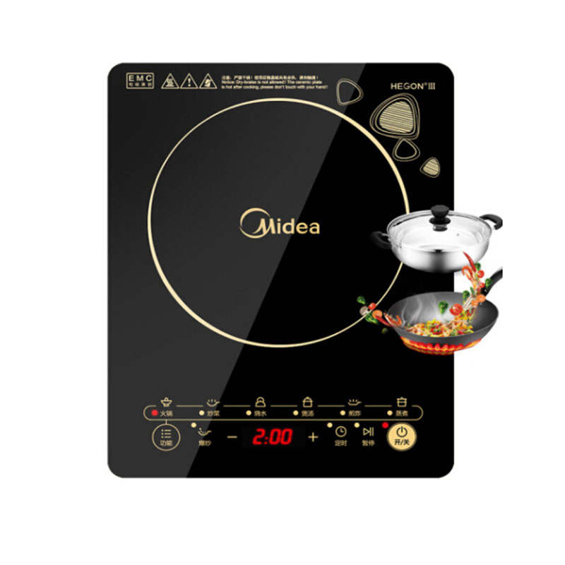 LTSM 美的(Midea)电磁炉 触控按键 黑晶面板 八档火力 一键爆炒 定时功能 C21-WK2102