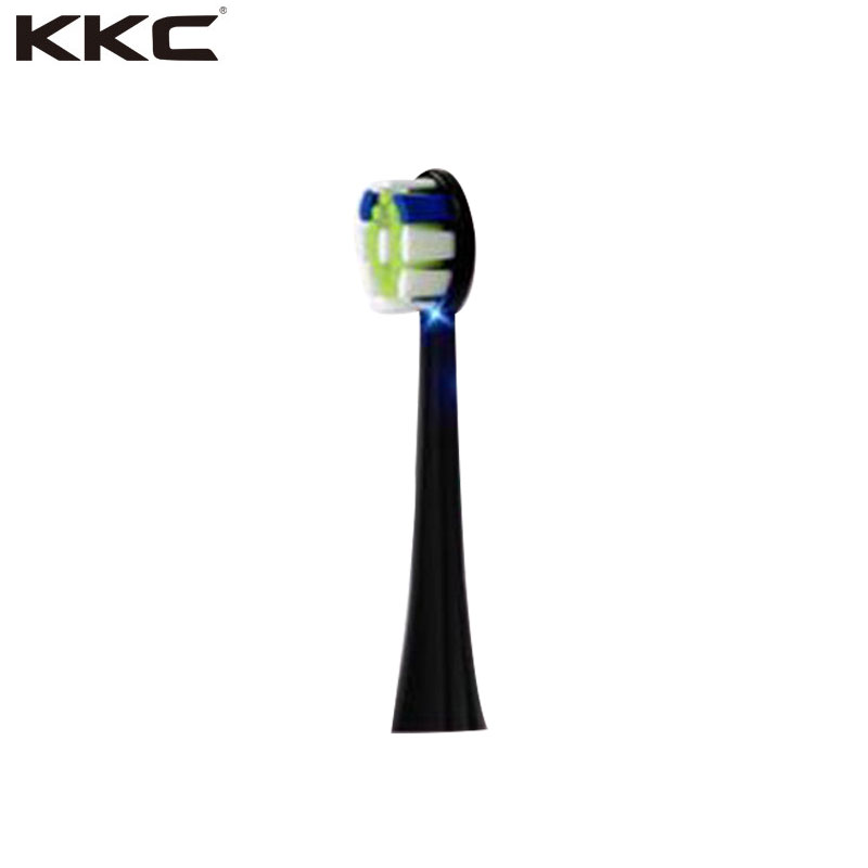 KKC电动牙刷刷头KQ-021单只装清洁刷头替换装通用型 黑色 白色