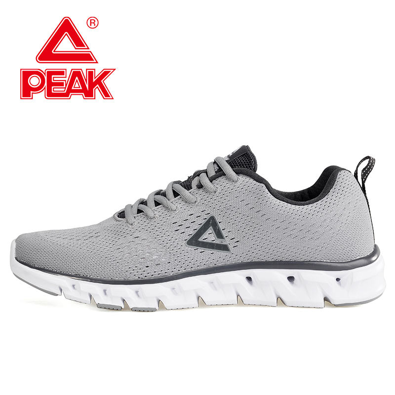 匹克(PEAK)男鞋一体织运动鞋2018秋季舒适透气轻逸防滑耐磨跑步鞋男