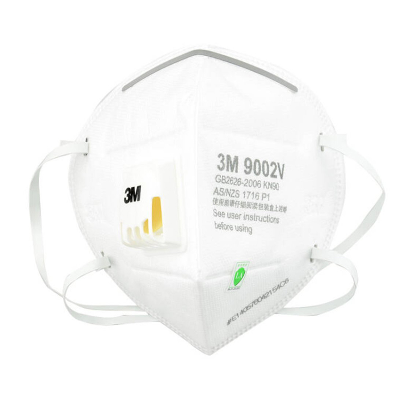 3M 口罩 9002V KN90 带呼吸阀 头戴式 防尘