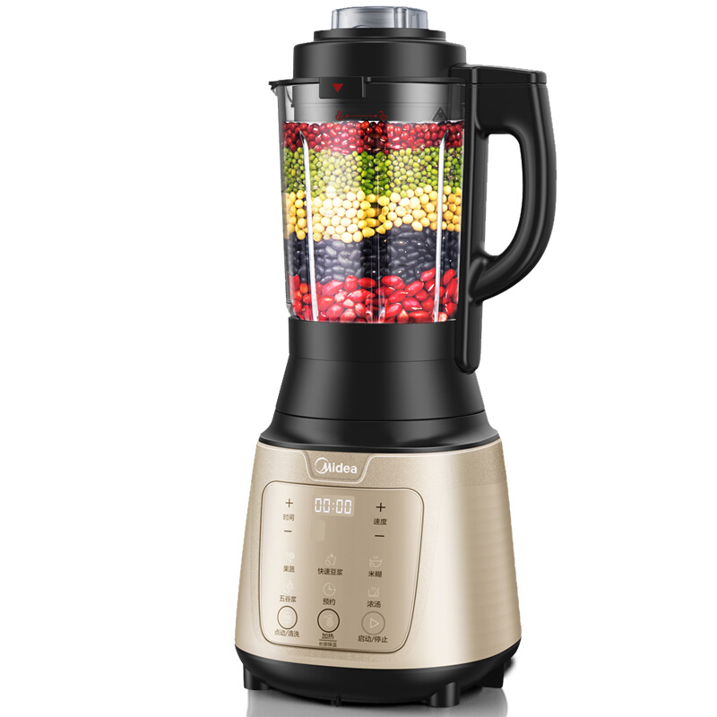 美的(Midea)破壁机 MJ-BL1036A 6叶锯齿刀 辅食调理全自动预约料理豆浆搅拌果汁机1.75L