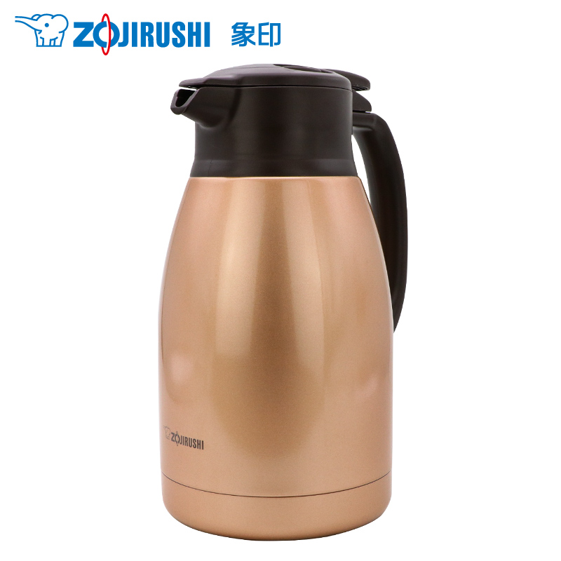 象印(ZO JIRUSHI)保温壶SH-HA15C-NZ进口304不锈钢真空居家保温瓶家用 暖水瓶热水瓶1.5L金铜色