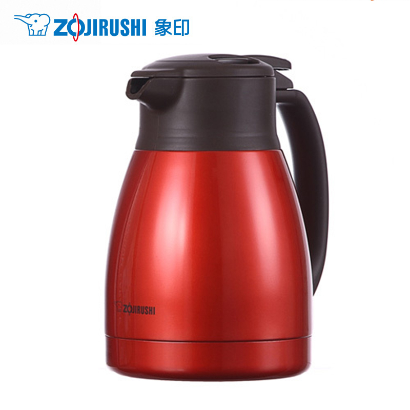 象印(ZO JIRUSHI)手提式不锈钢保温壶保温瓶SH-HA10C-DB 红色
