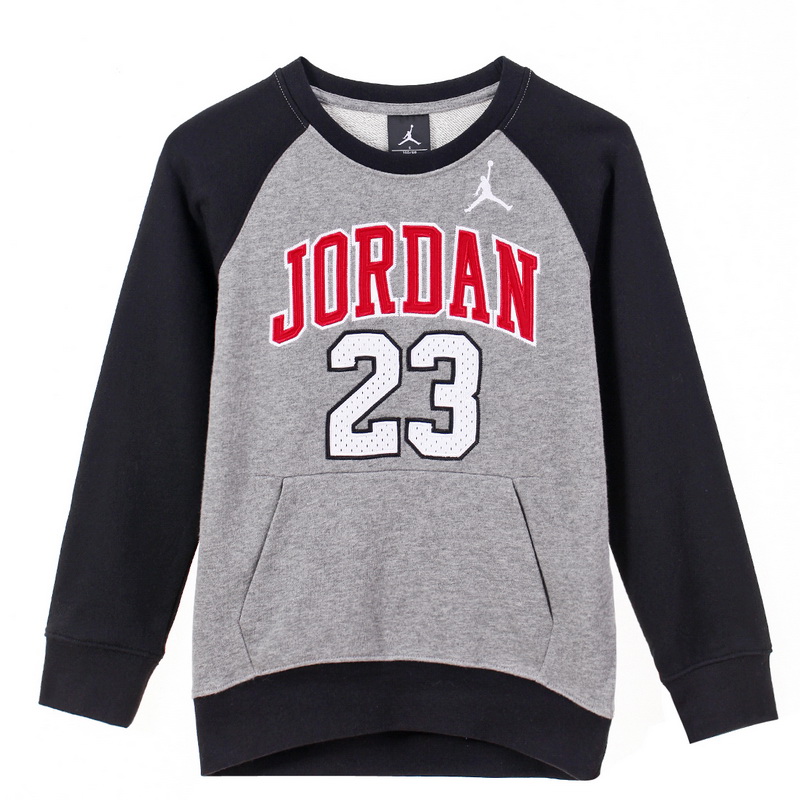 乔丹(JORDAN)2018秋男大童圆领套头卫衣83311HO482GEH