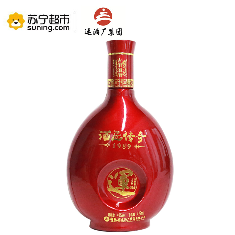 运酒 酒匠传奇1989 40度 浓香型白酒 425ml*4 箱装