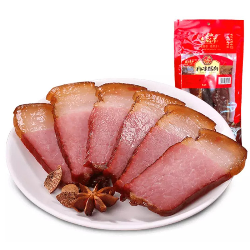 老城南 川味腊肉500g 四川特产烟熏腌腊咸肉