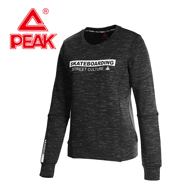 匹克(PEAK)卫衣女2018秋季新款长袖T恤衫韩版潮流运动服休闲女装