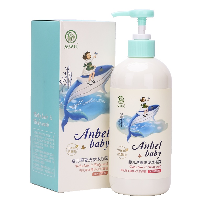 安贝儿婴儿燕麦洗发沐浴露（滋养润肤）300ML