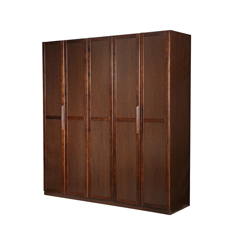 A家家具衣柜 现代中式实木衣柜2345门卧室组装大衣橱柜经济型家具卧室家具木质其他C050-B