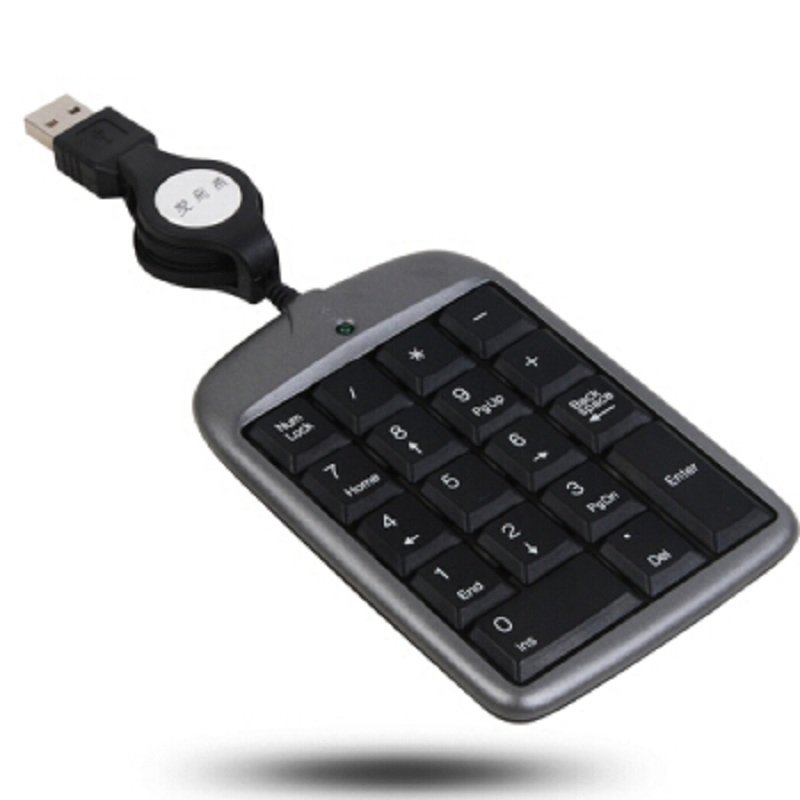 双飞燕(SHUANG FEI YAN) 有线键盘 TK-5 黑色 笔记本数字小键盘 USB小键盘