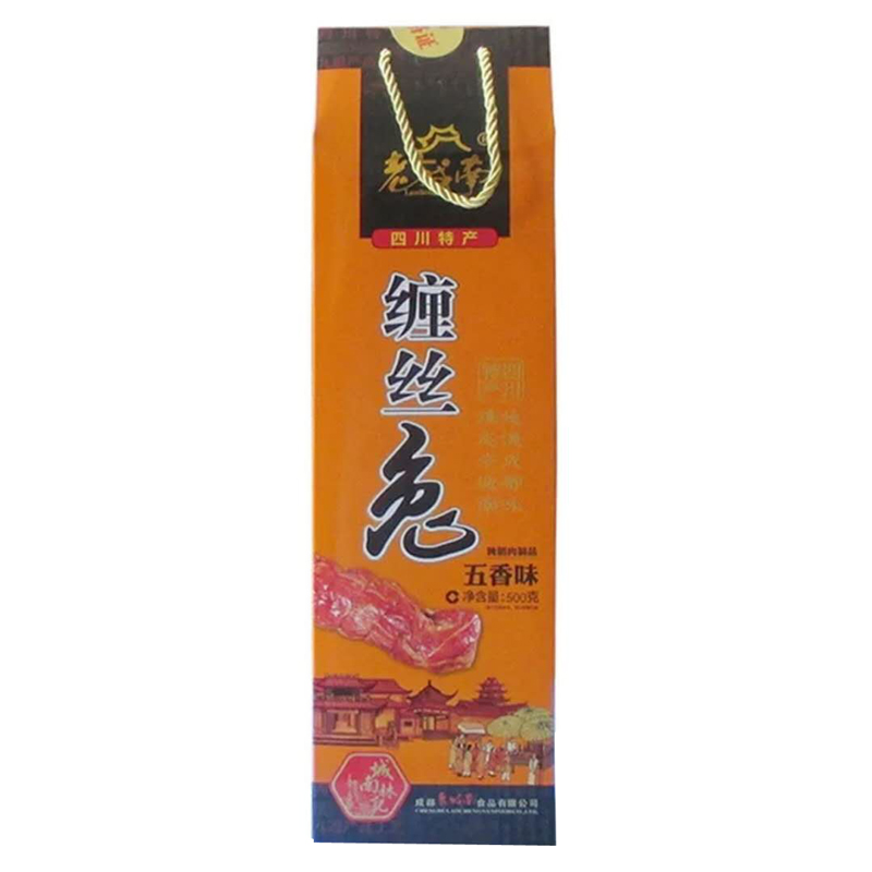 老城南 缠丝兔500g 五香味兔肉 盒装