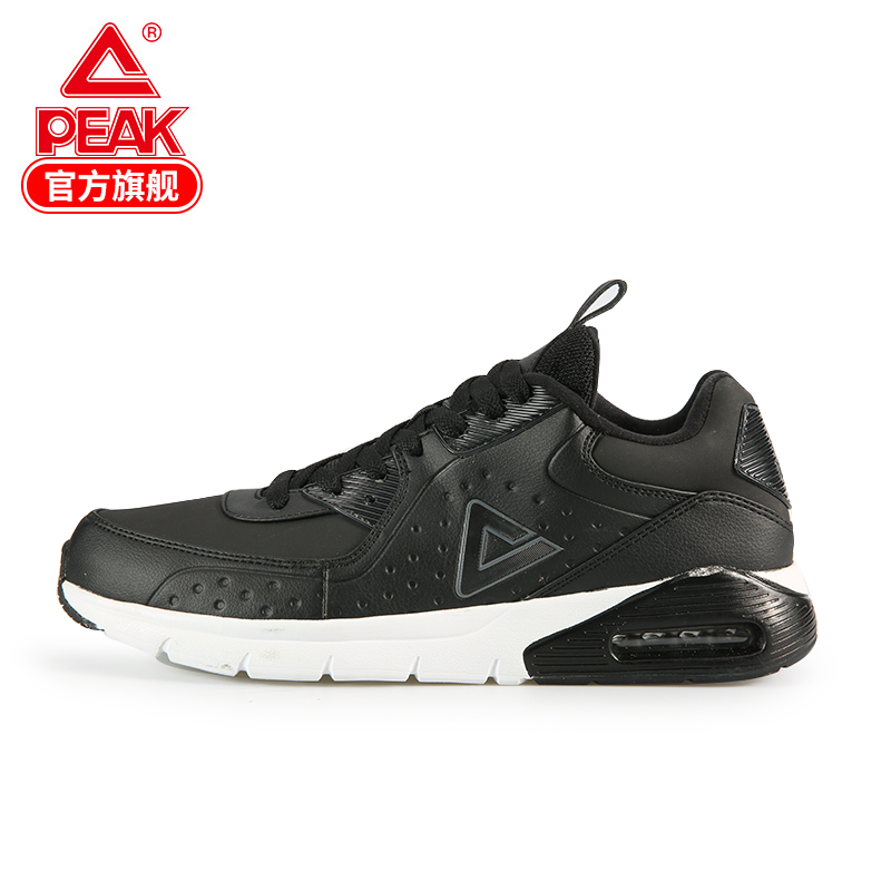 匹克（PEAK）2018秋冬季男子新款休闲鞋经典革面潮流复古轻便气垫运动鞋男