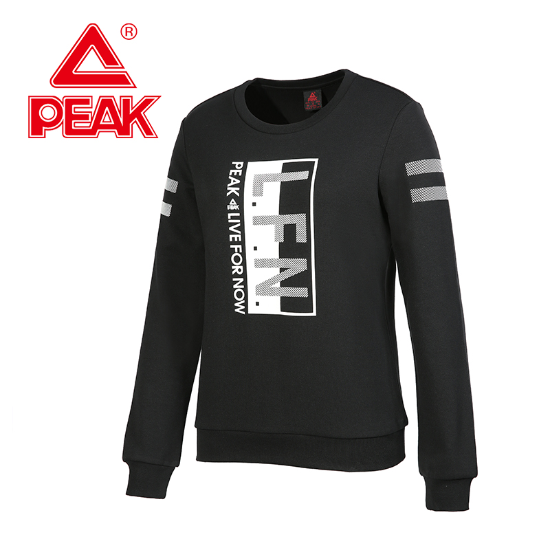 匹克(PEAK)卫衣女2018秋季新款长袖T恤衫韩版潮流运动服休闲女装