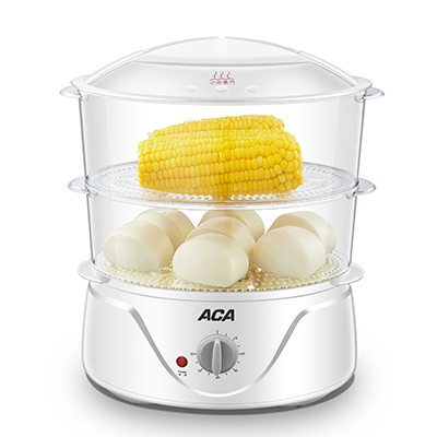 北美电器(ACA) 电蒸锅AS-PM065A多功能家用自动断电蒸汽锅 大容量多层迷你电蒸笼 商用蒸菜器