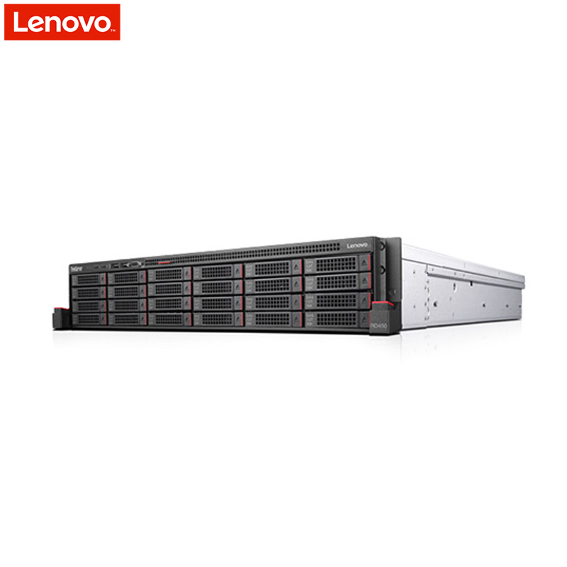 联想(ThinkSystem)RD450 机架式服务器(2*E5-2609V4 64G 3*600G DVD 冗余电源 导轨)