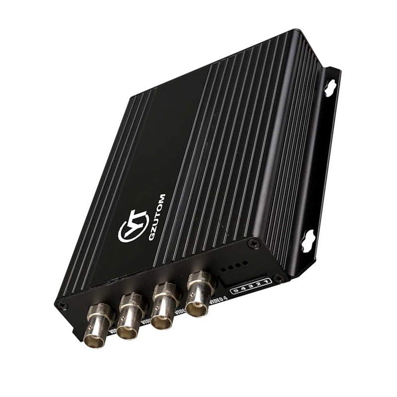 GZUTOM YTS4V1S/B 4路标清视频数字光端机 单模单纤传输20KM FC光口（单位：1对）