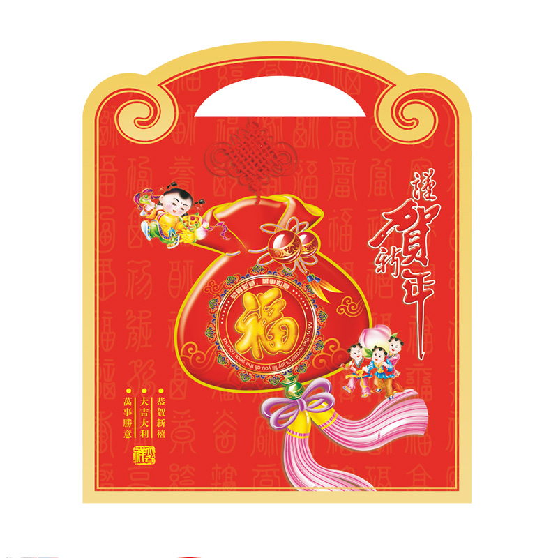 300g礼包手提袋31x42 新年节庆装饰用品SCP-2163(此为单个价,起订500个不足起订量不发)