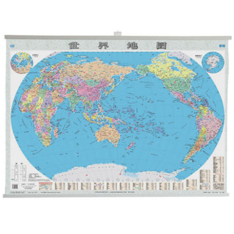 schoolchild 山西、中国、世界地图(豪华)1.5米带杆
