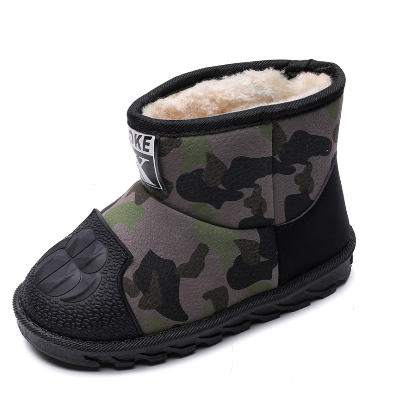 NanJiren南极人童鞋雪地靴男童冬季防滑加绒2018新款短靴女童中大童学生保暖靴子
