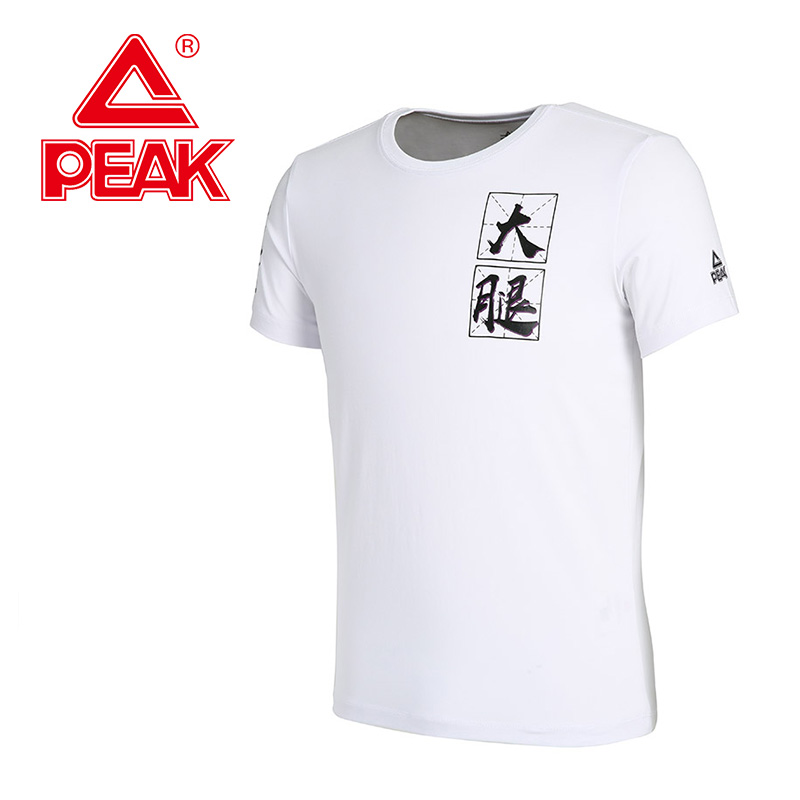 匹克(PEAK)2018秋季新款路威第六人篮球主题常规运动T恤轻便舒适运动短袖男F682045