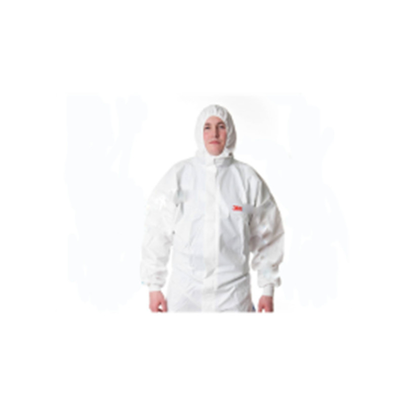 3M 4545白色带帽连体防化服4545-L