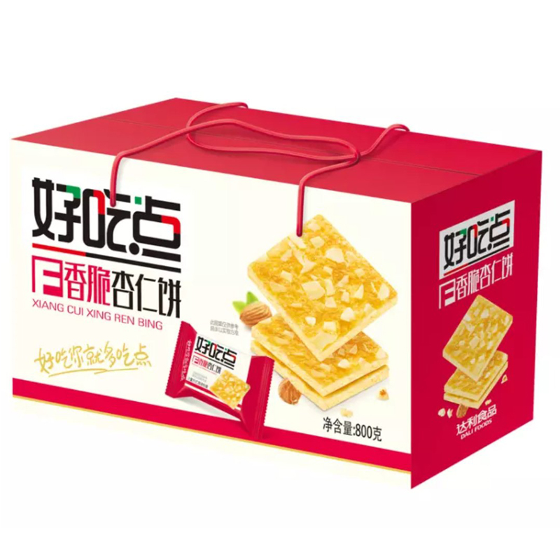 达利园好吃点香脆杏仁饼800g 营养早餐零食