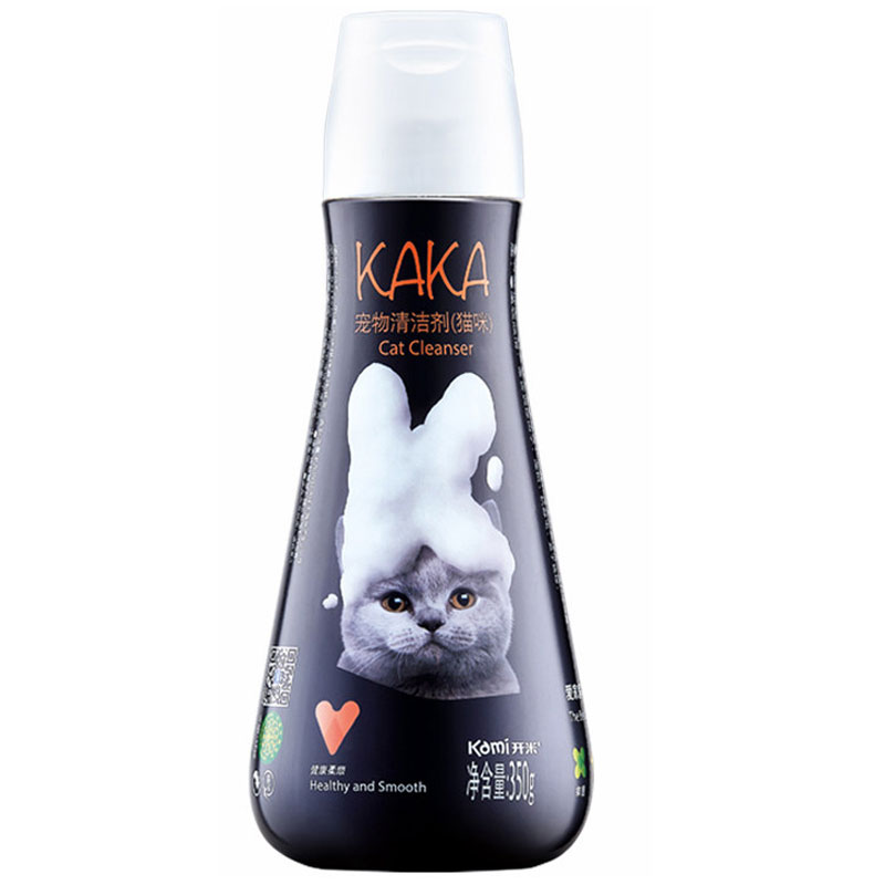 开米kami猫咪专用液体清洗剂除臭剂宠物kaka猫咪清洁用品350g瓶装