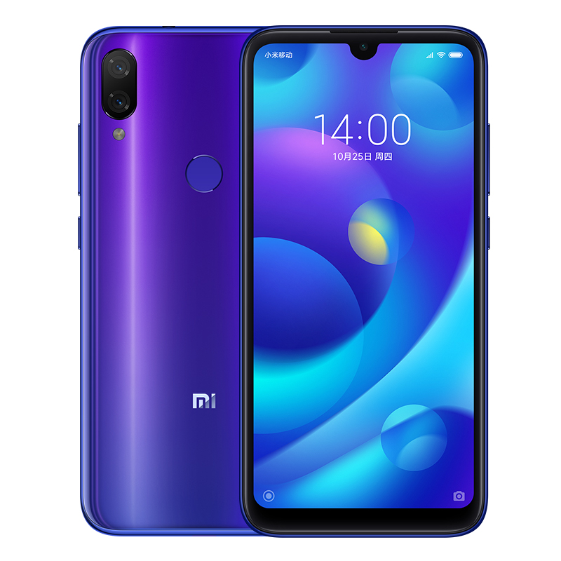 小米 (MI) 小米Play 流光渐变AI双摄 后置1200万AI双摄 4GB+64GB 梦幻蓝 小水滴全面屏拍照游戏智能手机双卡双待移动联通电信全网通4G手机