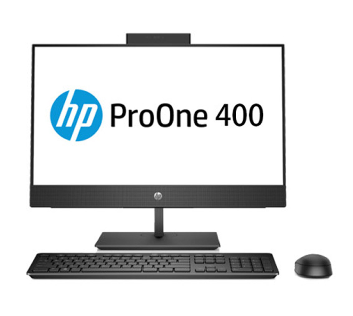 惠普(HP)ProOne400/G4/AIO/23.8寸商用一体机 I5-8500T 4G 1T DVDRW 无线 Win10