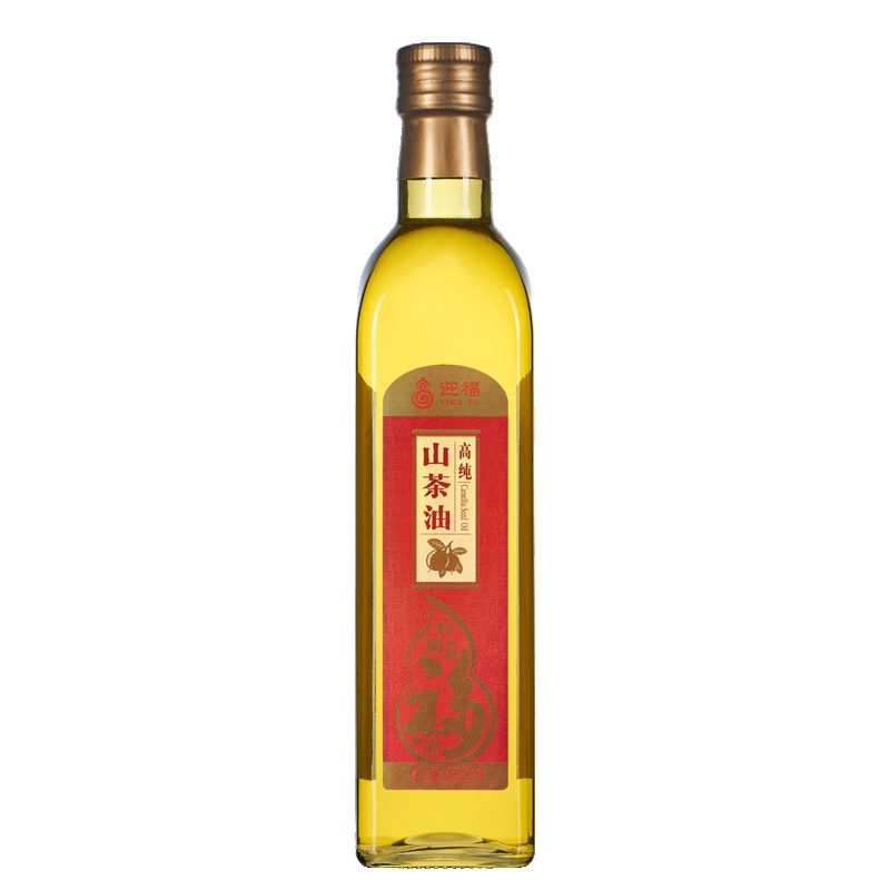 迎福高纯山茶油500ml*1 瓶装 食用油植物油 冷压榨茶籽油