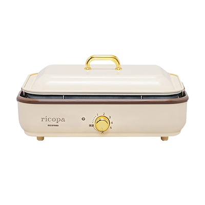 IRIS OHYAMA 多功能电烤盘 MHP-R102C 象牙白