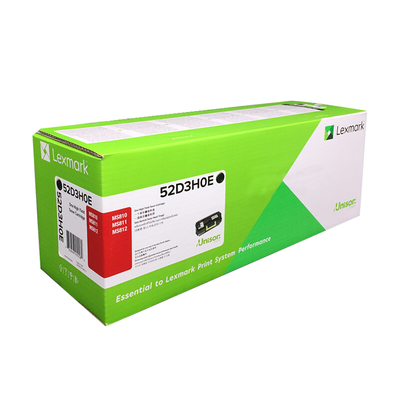 利盟粉仓 52D3HOE 25000页 适用机型MS711ND 黑色