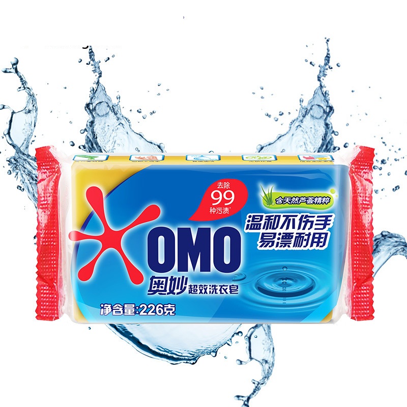 奥妙(OMO) 99超效含芦荟精粹 洗衣皂 226g*3 (单位:组)