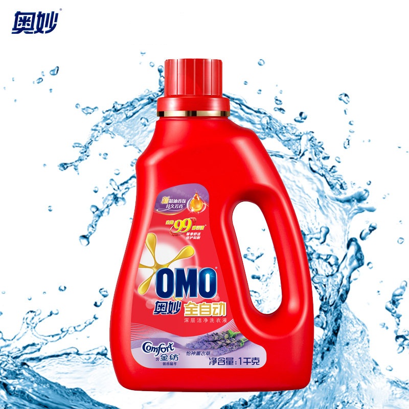 奥妙（OMO）全自动含金纺馨香精华深层洁净 洗衣液 1kg （单位：瓶）