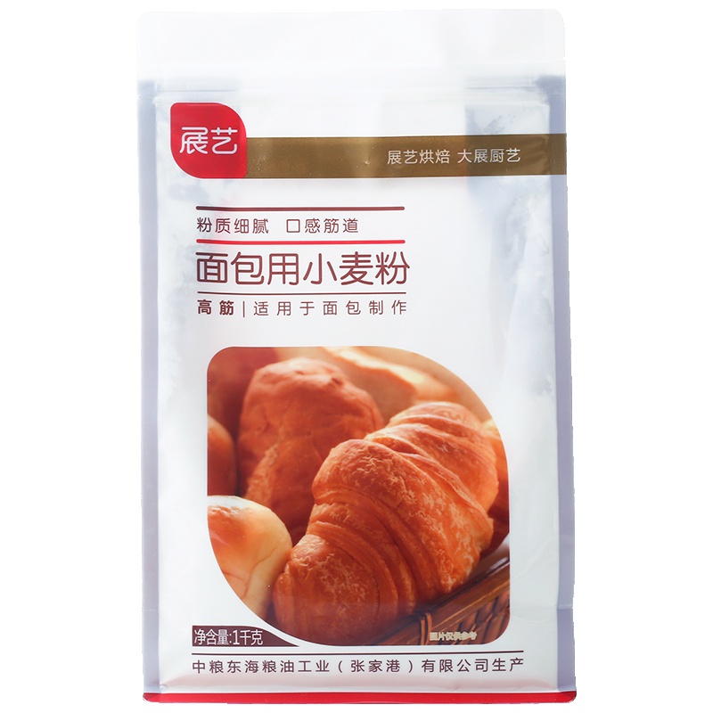 展艺面包用小麦粉 1kg 高筋面粉吐司披萨粉面包机用烘焙原料