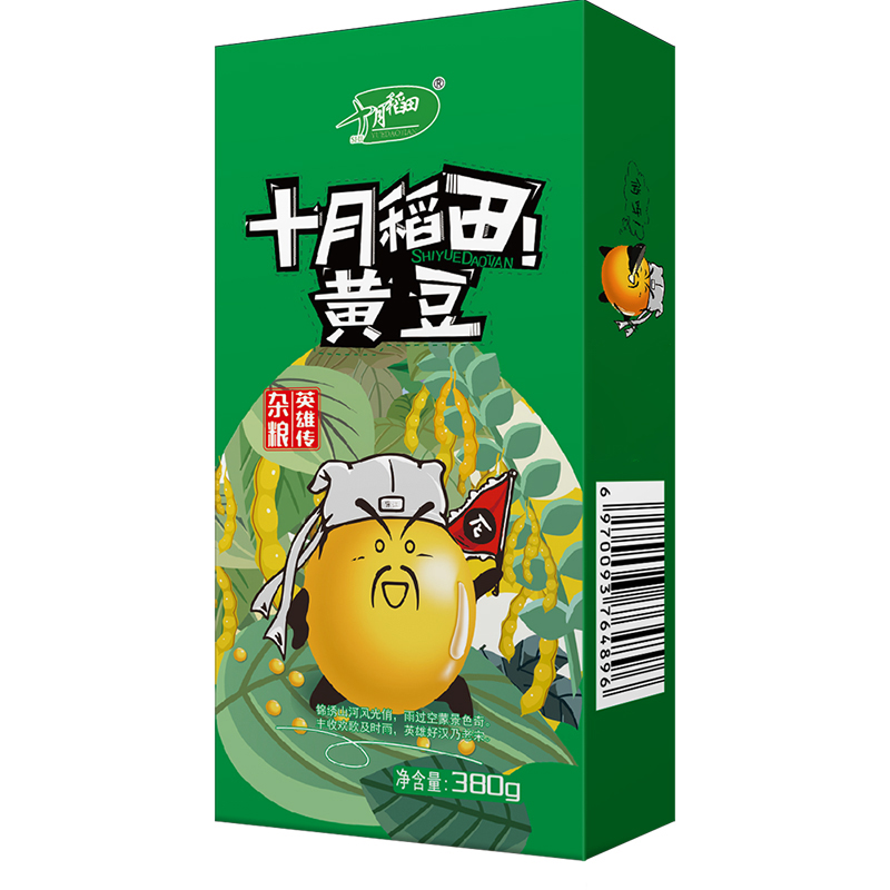 十月稻田 黄豆 380g*3